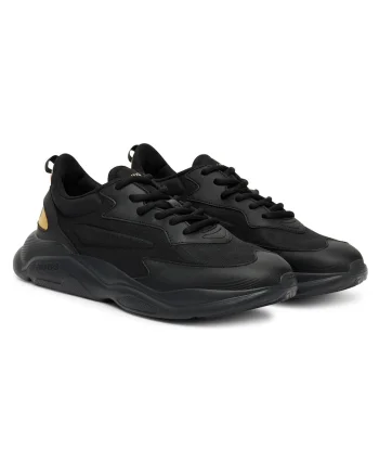 Pantofi sport barbati  model Black 007, culoare negru, tesatura