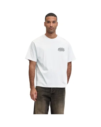 Tricou JACK &JONES Crest Back Print 53473, Alb