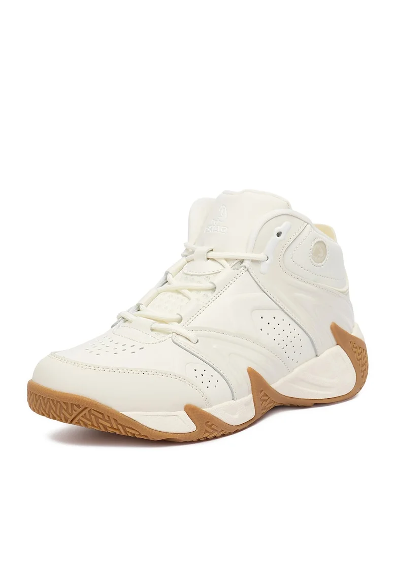 Pantofi sport dama,  adidasi ecru, piele naturala,