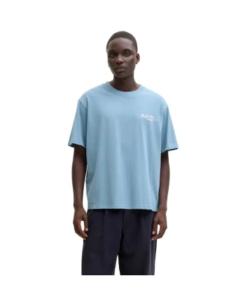 Tricou JACK &JONES Crest Back Print 53469, Albastru deschis