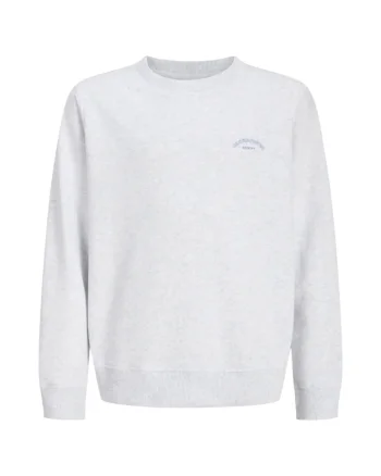 Bluza JACK &JONES College Logo Crew JNR 53510, Alb