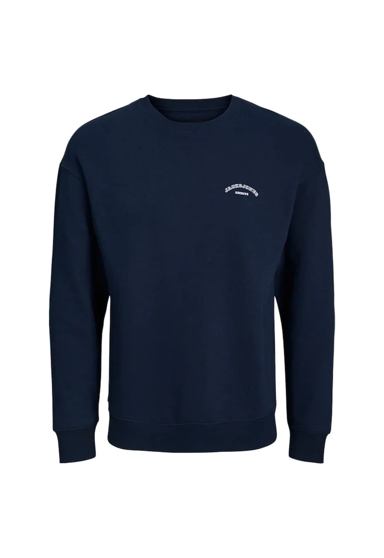 Bluza JACK &JONES College Logo Crew PLS 53563, Albastru inchis