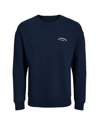 Bluza JACK &JONES College Logo Crew PLS 53563, Albastru inchis