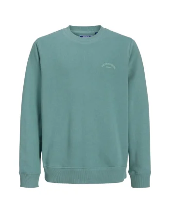 Bluza JACK &JONES College Logo Crew JNR 53505, Verde