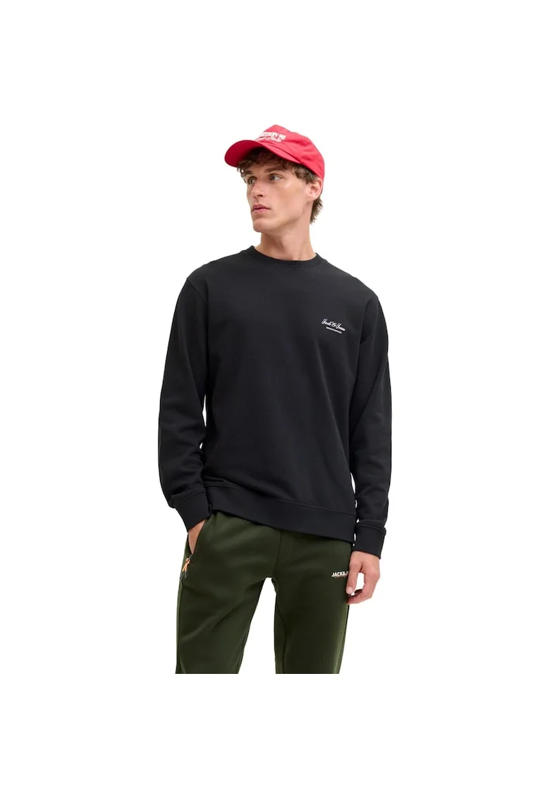 Bluza JACK &JONES Archive Graphic Crew 53567, Negru