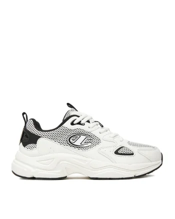 Pantofi sport dama,  textil, negru/alb,