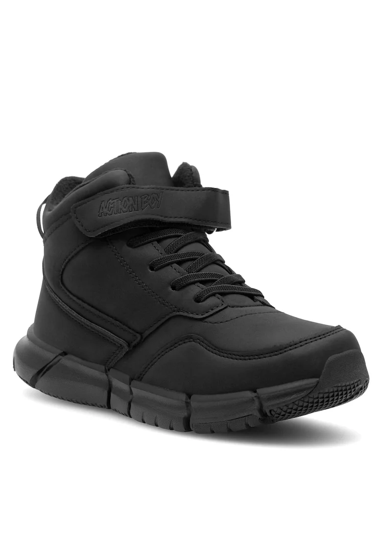 Ghete sport baieti  plastic, negru