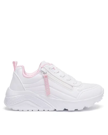 Pantofi sport copii,  UNO LITE, alb, tesatura
