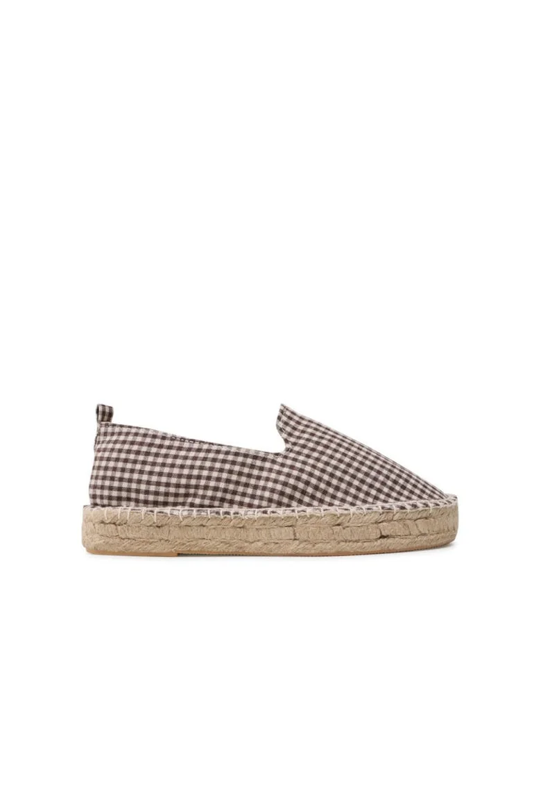 Mocasini dama,  espadrile, culoare maro, material eco,