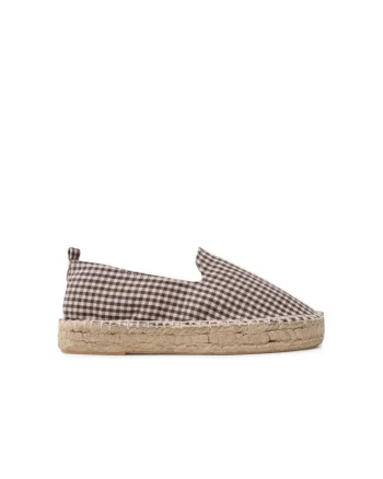 Mocasini dama,  espadrile, culoare maro, material eco,