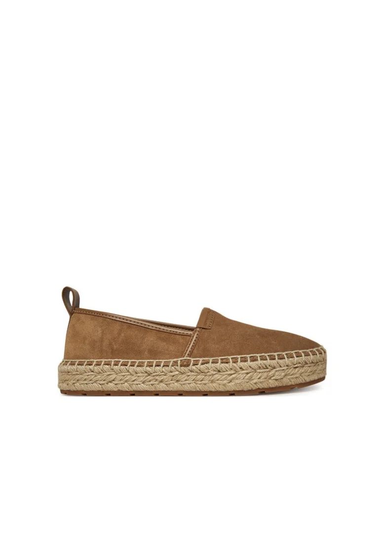 Espadrile unisex,  piele naturala, maro