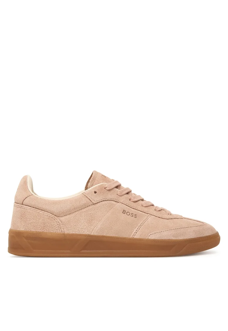 Pantofi sport dama  model Brenta, piele naturala, bej, adidasi roz deschis/pastel