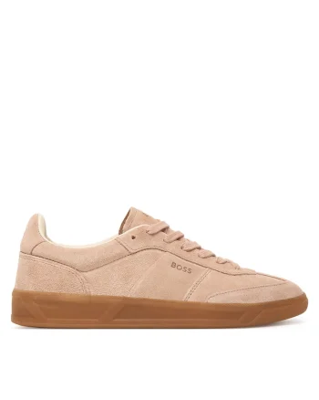 Pantofi sport dama  model Brenta, piele naturala, bej, adidasi roz deschis/pastel