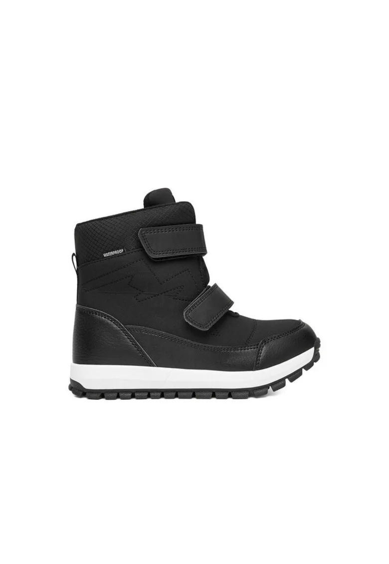 Ghete sport baieti  textil, negru