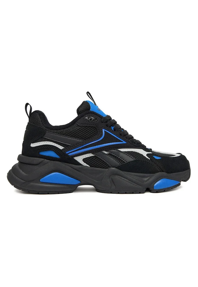 Pantofi sport,  CEO-CHARGE, negru, piele naturala, Negru