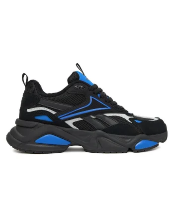 Pantofi sport,  CEO-CHARGE, negru, piele naturala, Negru