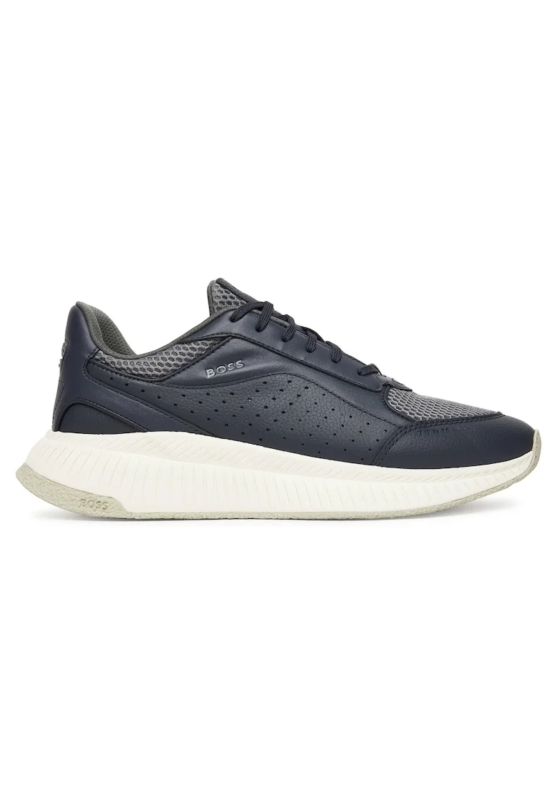 barbati  Open Blue 461, bleumarin, piele ecologica, Bleumarin