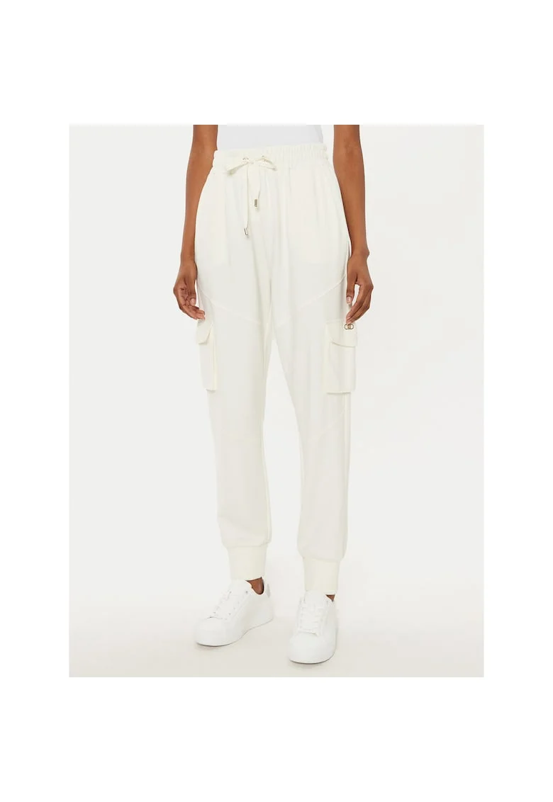 Pantaloni de trening pentru dama  alb