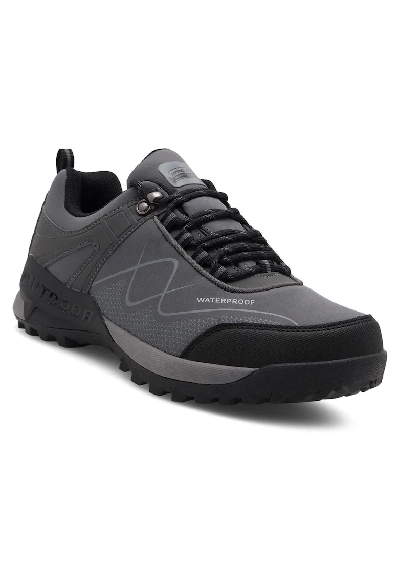 Pantofi sport barbati,  CEO-MP86-19003, trekking, gri, textil
