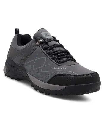 Pantofi sport barbati,  CEO-MP86-19003, trekking, gri, textil