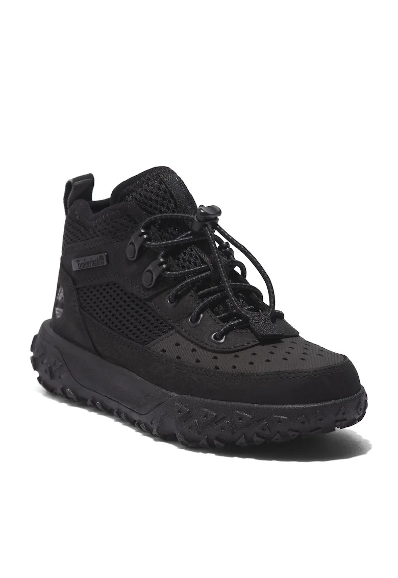 Ghete sport copii,  piele naturala, negru