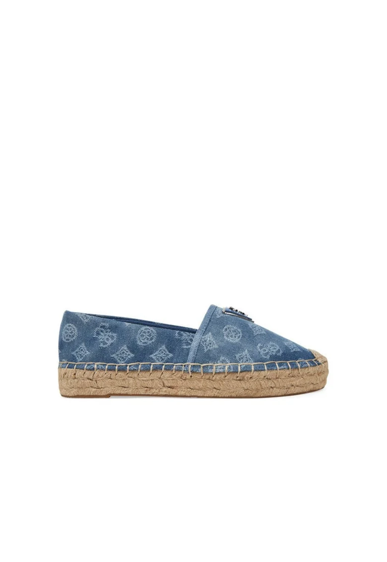 Mocasini dama,  espadrile, tesatura, albastru