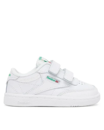 Pantofi sport copii  adidasi baieti, piele naturala, alb