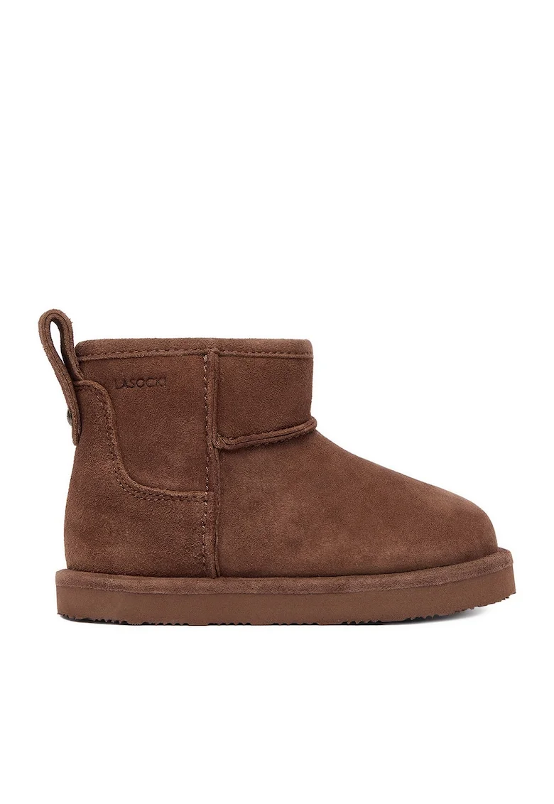 Cizme sport fete,  piele naturala, maro