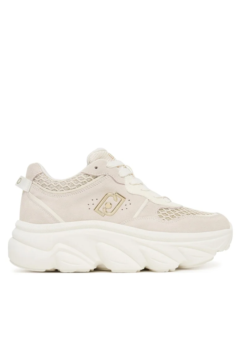 Pantofi sport dama Steffy,  piele naturala, bej