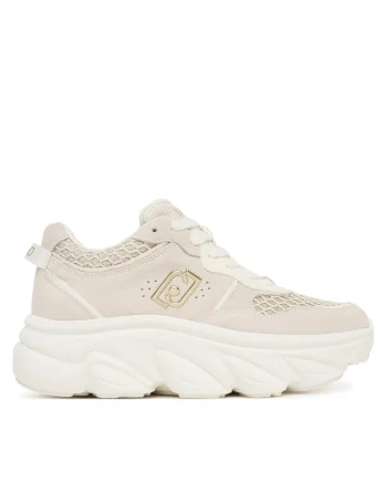 Pantofi sport dama Steffy,  piele naturala, bej