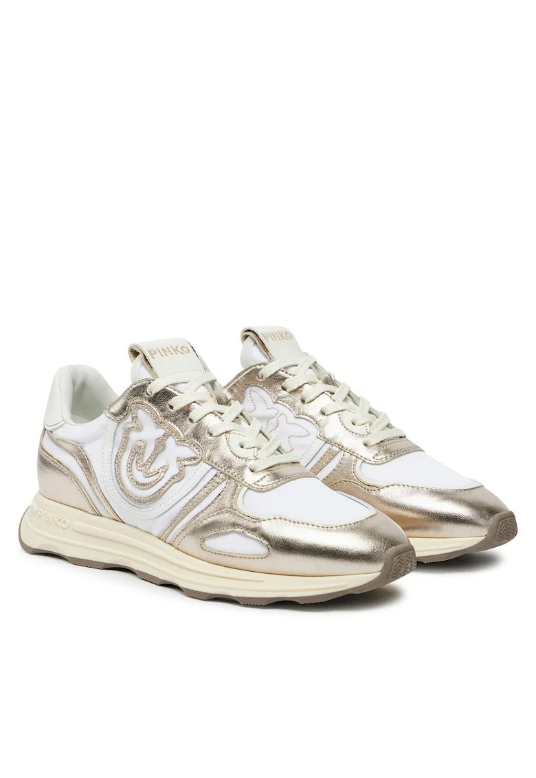 Pantofi sport dama  Platinum Z22 SS0087P085, piele naturala, auriu
