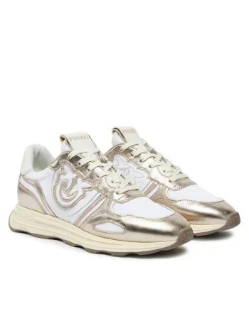 Pantofi sport dama  Platinum Z22 SS0087P085, piele naturala, auriu