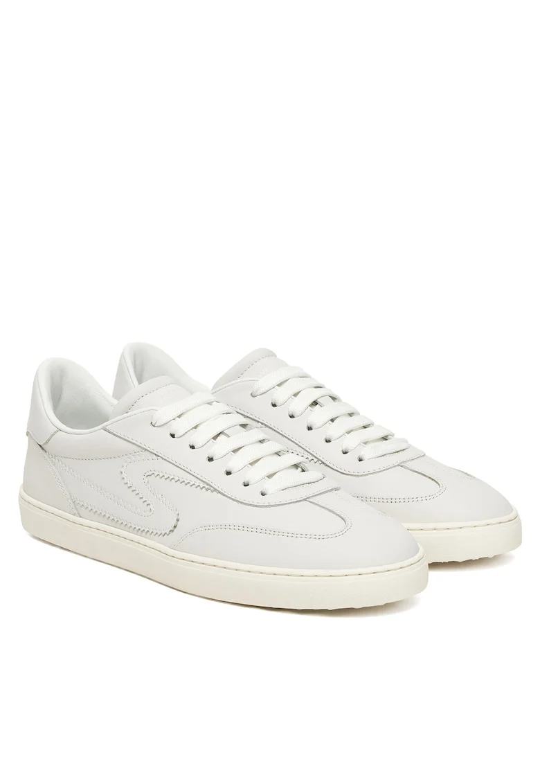 Adidasi sport dama  alb, piele naturala