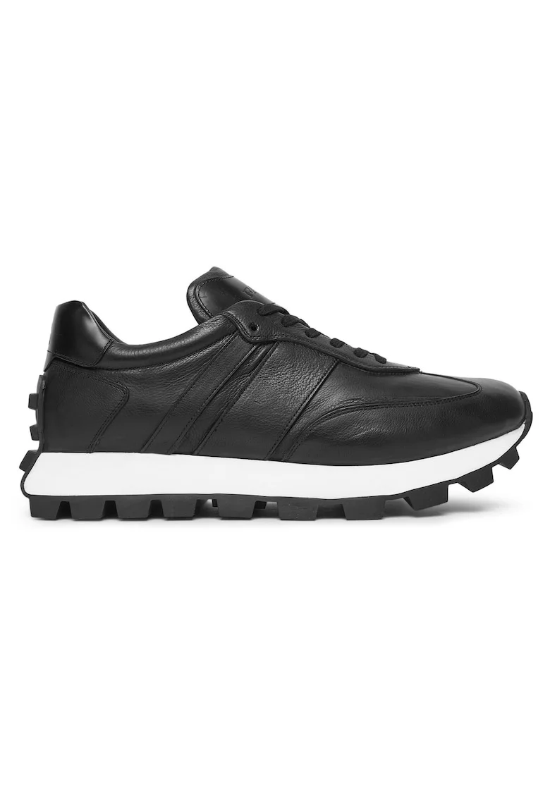 barbati, negru, piele naturala, Negru