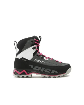 Bocanci de trekking dama,  Black Magenta, textil, gri