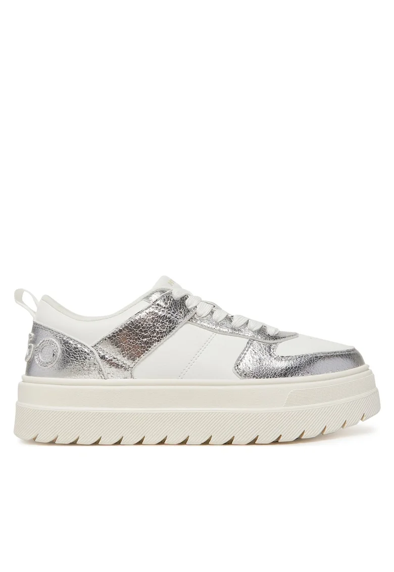 Pantofi sport dama  Open White 149, piele ecologica, alb,