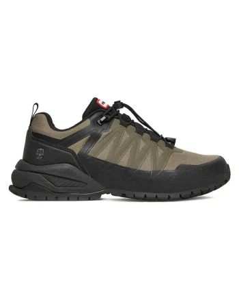Pantofi sport barbati,  de trekking, verde, textil