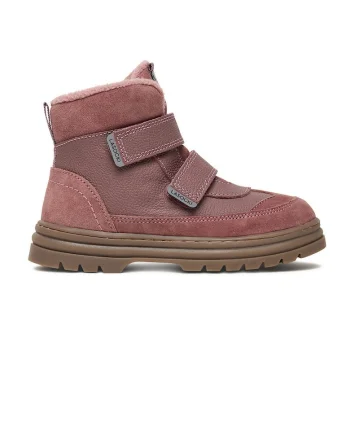 Ghete sport fete,  piele naturala, roz inchis