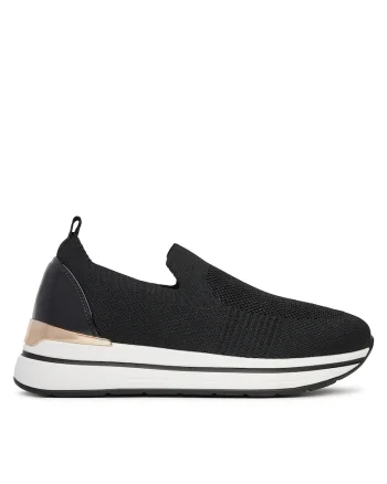 Pantofi sport dama  textil, negru