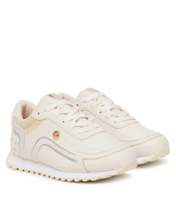Pantofi sport copii  Byrdie Trainer, vanilie/auriu, piele ecologica