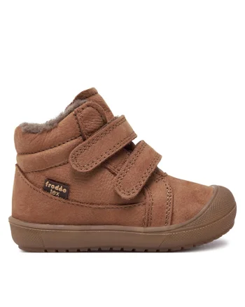 Ghete sport baieti,  piele naturala, maro,