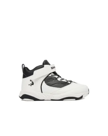 Pantofi sport copii,  adidasi Shaq, alb, textil