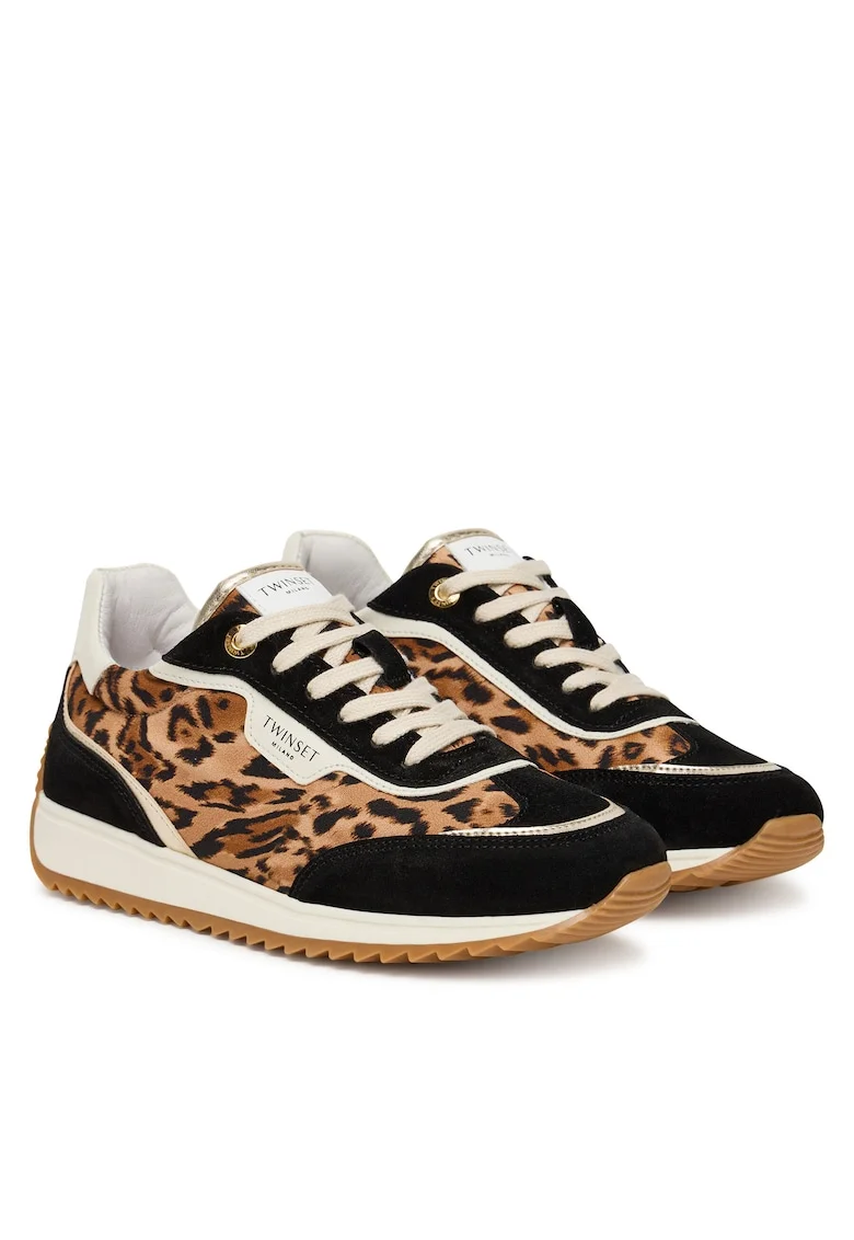 Pantofi sport dama  St. Leopard 252TCP028, piele naturala, negru/maro