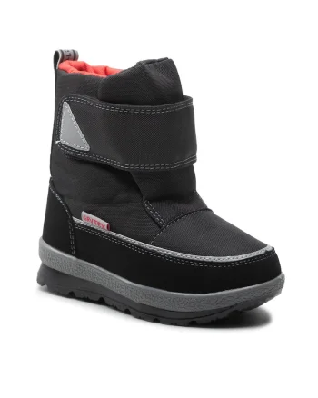 Ghete sport baieti,  textil, negru,