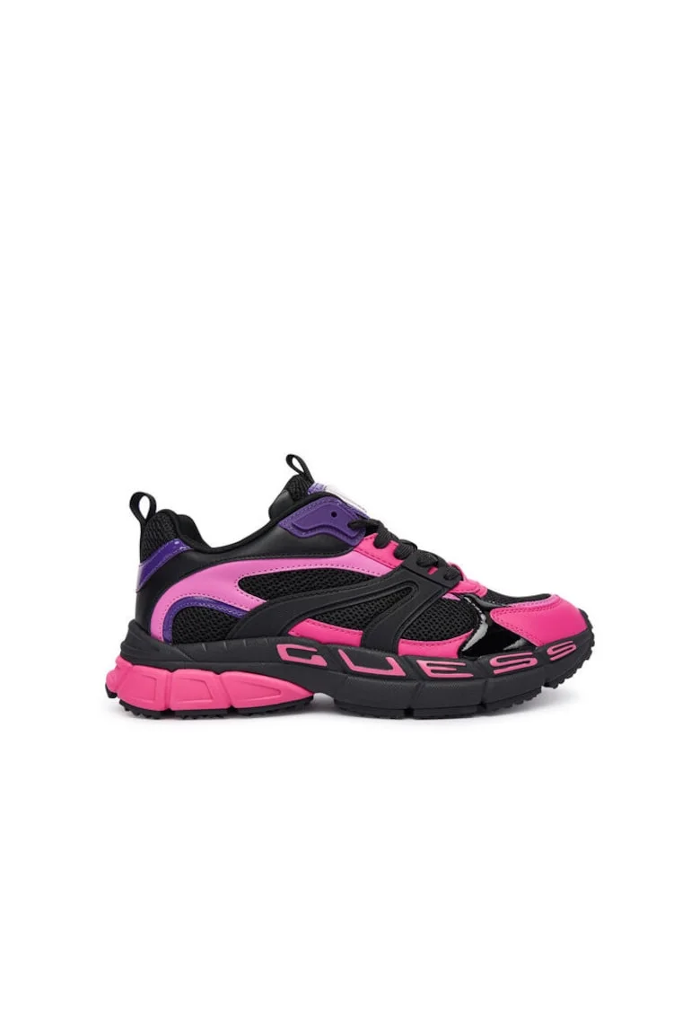 Pantofi sport dama  FLFBVL ELE12, tesatura, negru/roz