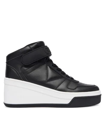 Pantofi sport dama,  FLFRUKELE12, piele ecologica, negru,
