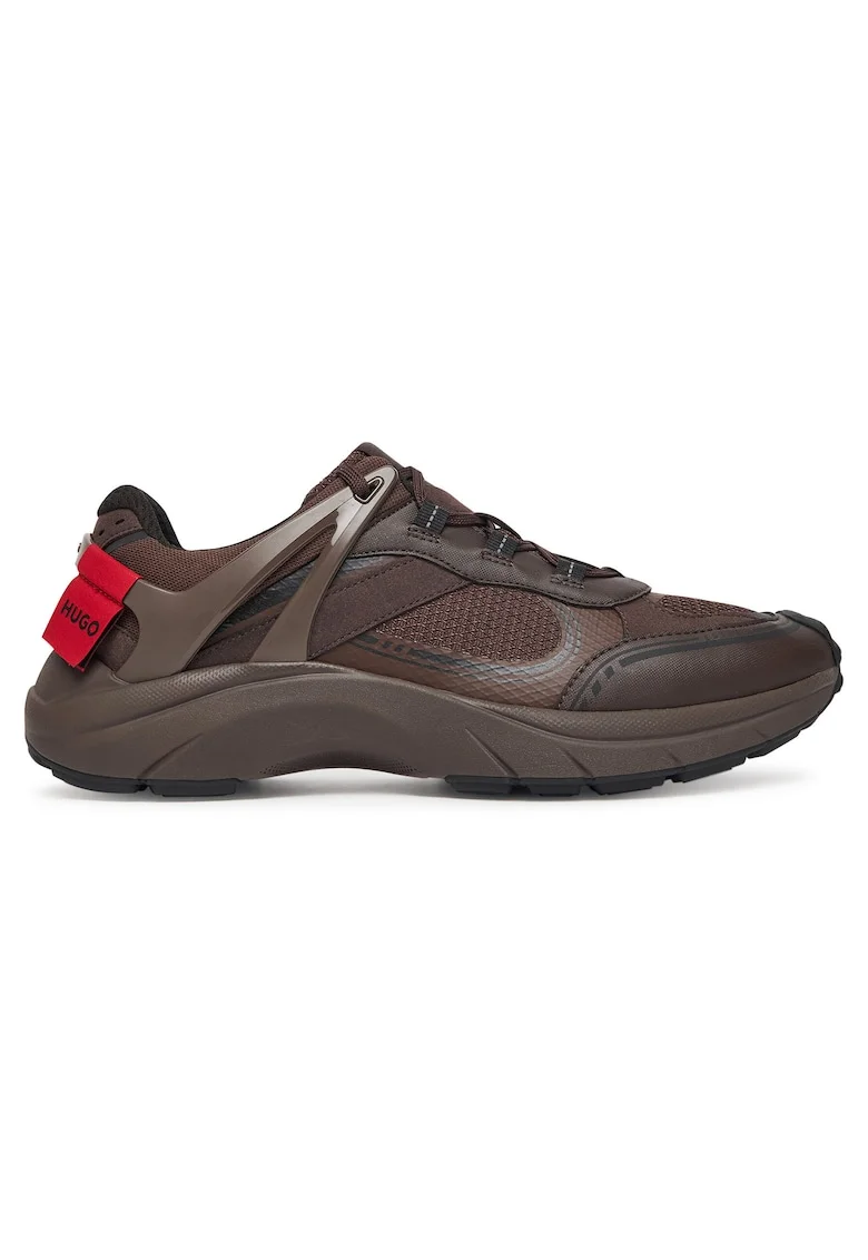 Pantofi sport barbati  model 201, culoare maro, piele ecologica, pentru alergare