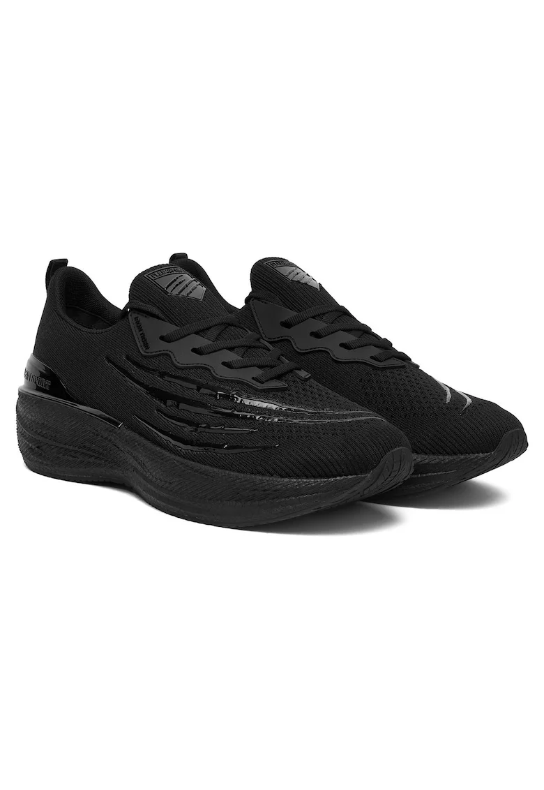 Adidasi sport  alergare, negru, textil