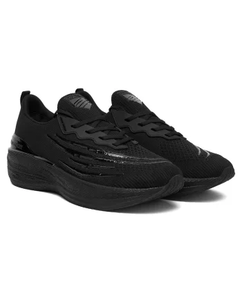 Adidasi sport  alergare, negru, textil