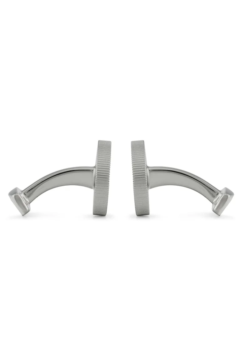 Butoni camasa  Silver 040, metalici, argintii
